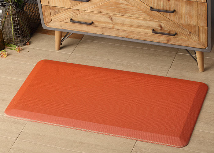 Orange PU anti-fatigue mats standing
