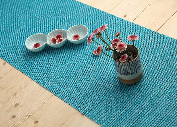 Blue Cotton Simple Table Runner